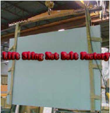 glass packing sling|glass lifting sling|glass sling|Glass Handling Sling|glass textile sling |flat pack sling