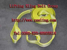 Nylon webbing sling with eyes