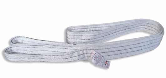 white polyester webbing sling
