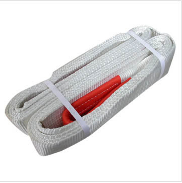 white polyester lifting sling 