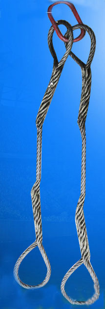 three leg pressed wire rope sling,3-Leg Wire Rope Bridle Sling