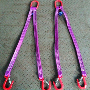 双腿扁平吊带组合索具，双腿扁平吊装带成套吊具