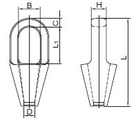 Closed Rope Spelter Sockets,Closed Wire Rope Spelter Socket
