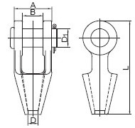 Open Rope Spelter Socket