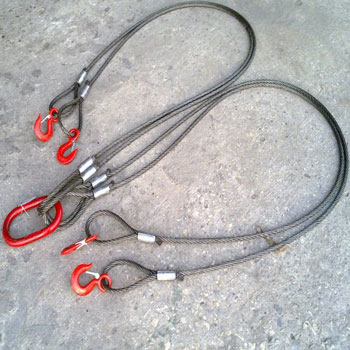 four leg pressed wire rope sling,four leg wire rope sling