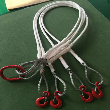 nylon cord bradied wire rope sling