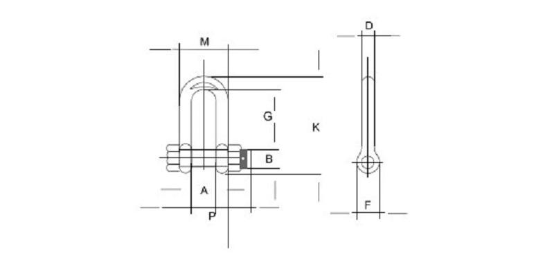 D shackle,lifting shackle